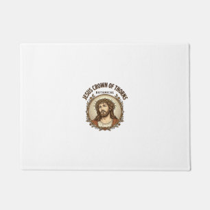 Jesus Crown Of Thorns Botanical Jesus Crown Thorns Doormat