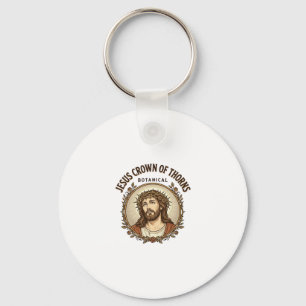 Jesus Crown Of Thorns Botanical Jesus Crown Thorns Keychain