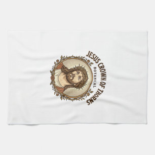 Jesus Crown Of Thorns Botanical Jesus Crown Thorns Kitchen Towel