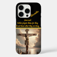 Jesus Crucified Above Peaceful Water Scene