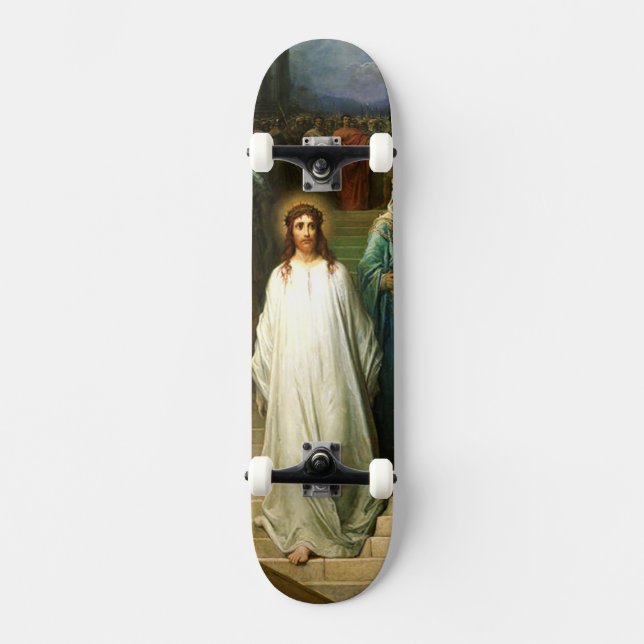 jesus crucifix 2 skateboard (Front)