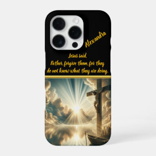 Jesus Crucifixion Above Waters of Reflection iPhone 16 Pro Case