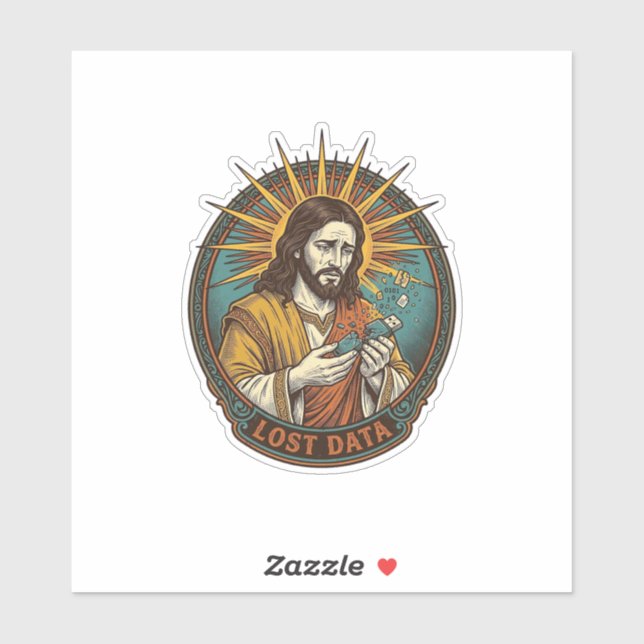 Jesus Crushed USB Flash Drive Lost Data Humor_1 (Sheet)