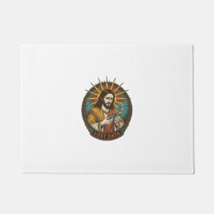 Jesus Crushed USB Flash Drive Lost Data Humor_1 Doormat