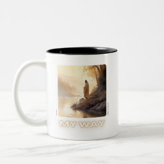 Jesus Cup, Coffe Mug, Christianity Two-Tone Coffee Mug