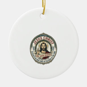 Jesus Dance Ballerina Studio Graphic Tee Christian Ceramic Ornament