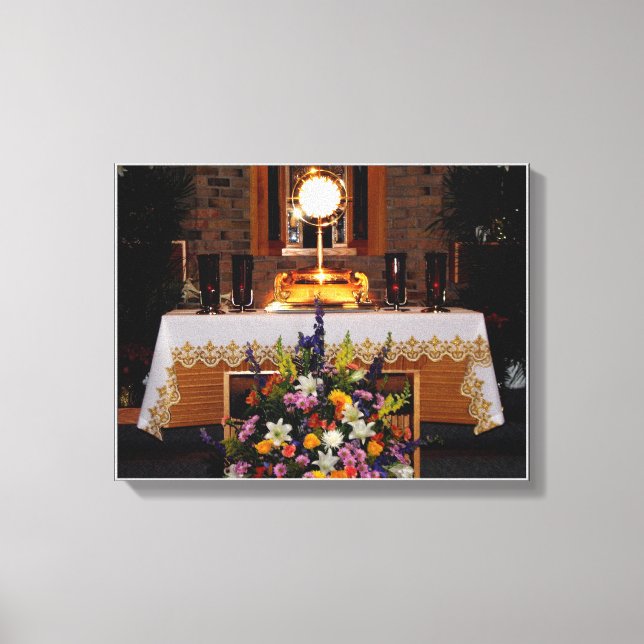 Jésus dans la toile enveloppée du Saint Sacrement (Recto)