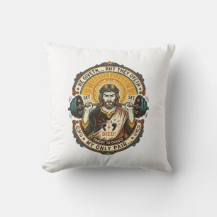 Jesus Dead Headphones Mid Set Silent Workout Gym H Throw Pillow