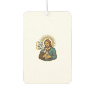 Jesus Dead Phone No Music Heavy Lift Gym Humor_1 Air Freshener
