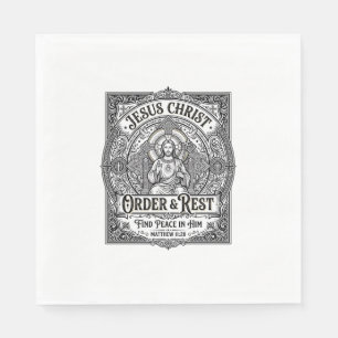 Jesus Declutter Clean Home Shirt Christian Graphic Napkin