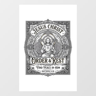 Jesus Declutter Clean Home Shirt Christian Graphic Window Cling
