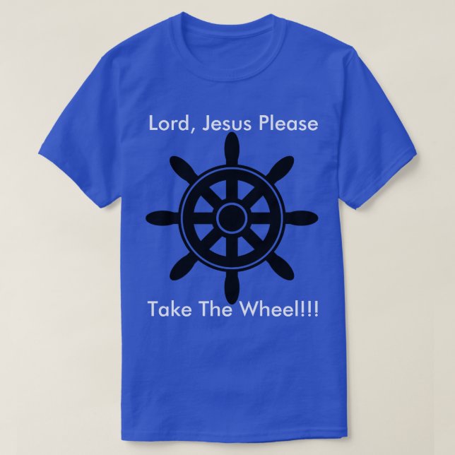 Jésus des hommes prennent le T-shirt de roue (Design devant)