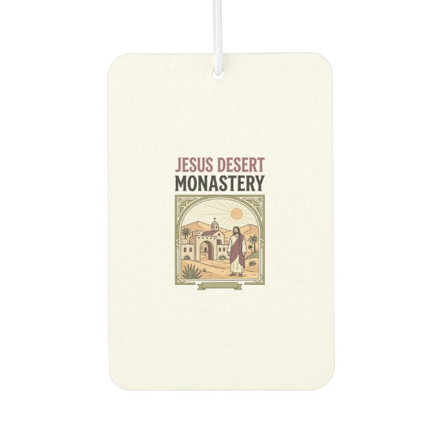 Jesus Desert Monastery Jesus Desert Monastery Chri Air Freshener (Front)