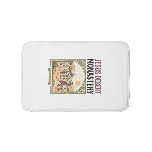 Jesus Desert Monastery Jesus Desert Monastery Chri Bath Mat (Front)