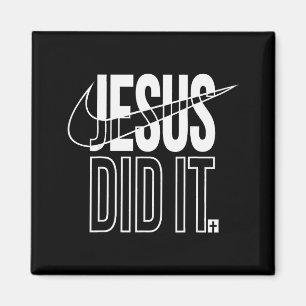 Jesus Did It He Is Risen Christian Religious Cross Magnet