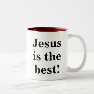 Jesus died for me   Jesus is the best! Two-Tone Coffee Mug