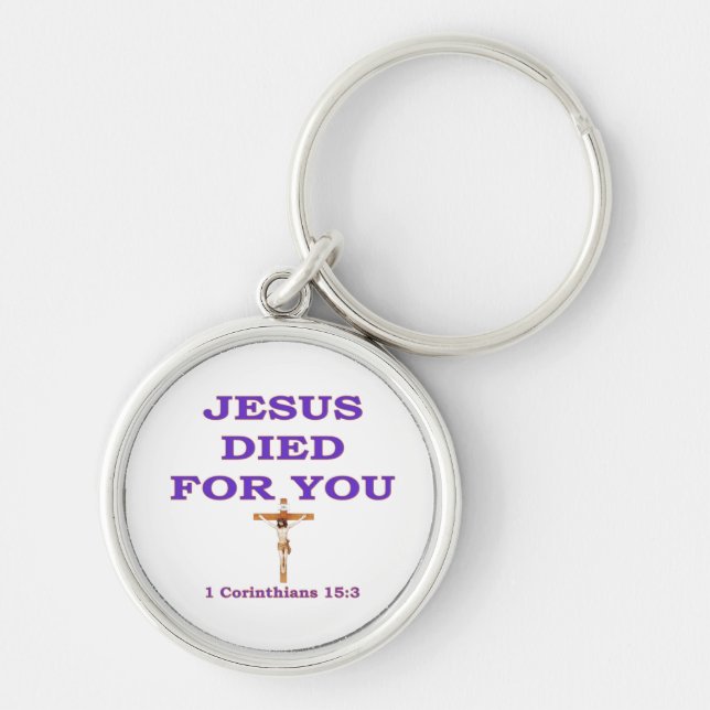 JESUS DIED FOR YOU KEYCHAIN (Front)