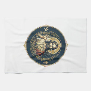 Jesus Digital Artist iPad Art T-Shirt Inspirationa Kitchen Towel