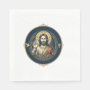 Jesus Digital Artist iPad Art T-Shirt Inspirationa Napkin