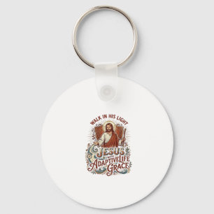 Jesus Disability Encouragement T-Shirt Inspiration Keychain