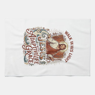 Jesus Disability Encouragement T-Shirt Inspiration Kitchen Towel