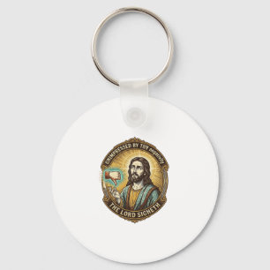Jesus Dislike Button Social Media Hater Troll Humo Keychain