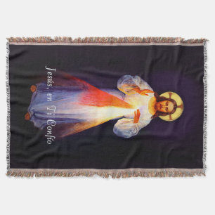 Jesus Divina Misericordia Colcha Blanket Spanish