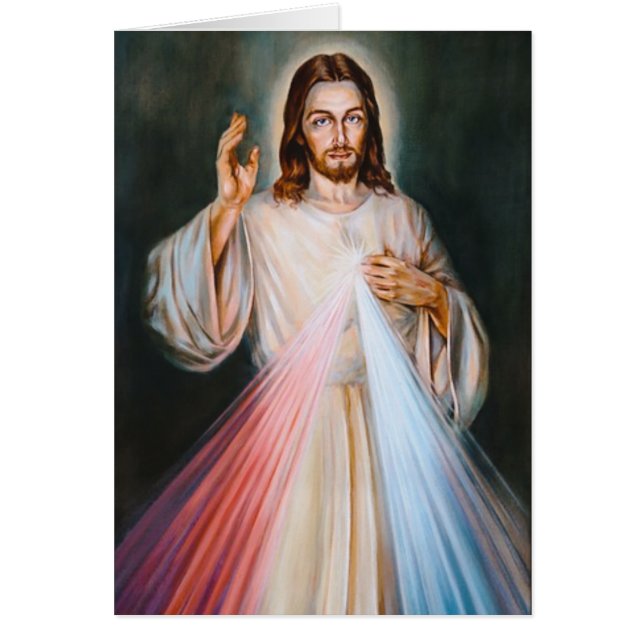 Jesus Divine Mercy Catholic  Funeral Prayer (Front)