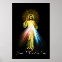 Jesus Divine Mercy Poster