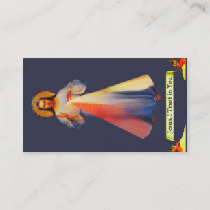 Jésus Divine Miséricorde Business Carte Sainte