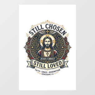 Jesus Divorce Recovery Shirt Christian Graphic_1 Window Cling