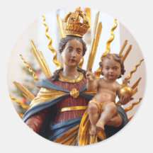 Jesus Dominion Pose Mother Mary Catholic Saint