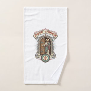 Jesus Door Key Symbolism Jesus Door Key Symbolism Hand Towel