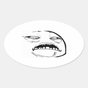 Jésus doux Meme - autocollants ovales