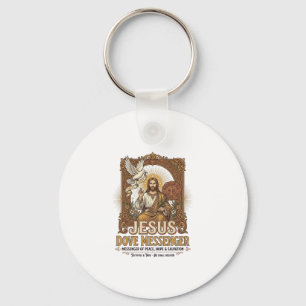 Jesus Dove Messenger Jesus Dove Messenger Christia Keychain