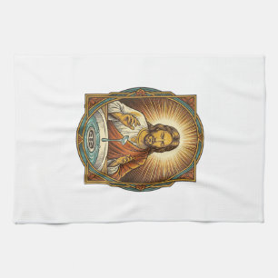 Jesus Dropped Contact Lens Bathroom Sink Drain Bli Kitchen Towel