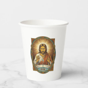 Jesus Dropped Contact Lens Bathroom Sink Drain Bli Paper Cups