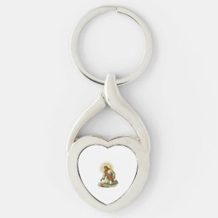 Jesus Dropped Fresh Sliced Avocado Floor Tragic Fo Keychain