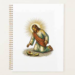 Jesus Dropped Fresh Sliced Avocado Floor Tragic Fo Planner