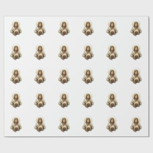 Jesus Dropped Heavy Medicine Ball Toe Pain Gym Hum Wrapping Paper