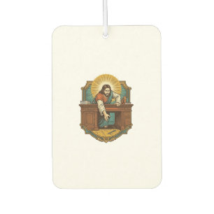 Jesus Dropped Pen Behind Heavy Desk Clumsy Humor_1 Air Freshener