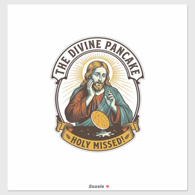 Jesus Dropped Perfect Pancake Flipping Missed Pan  (Sheet)