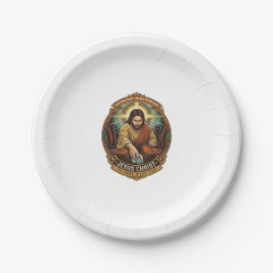 Jesus Dropped Phone Between Car Seats Black Hole H Paper Plate