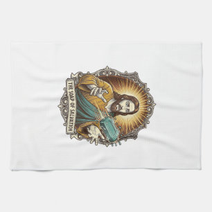 Jesus Dropped Slippery Soap Shower Clumsy Bathroom Kitchen Towel