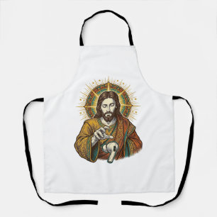Jesus Dropped Wireless Earbud Under Desk Tech Clum Apron