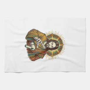 Jesus Dropped Wireless Earbud Under Desk Tech Clum Kitchen Towel