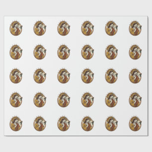 Jesus Earbud Cord Caught Doorknob Ripped Out Gym H Wrapping Paper