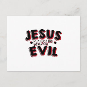 Jesus Easter April Fools Day Holiday Postcard