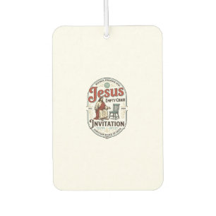 Jesus Empty Chair Invitation Jesus Empty Chair Inv Air Freshener