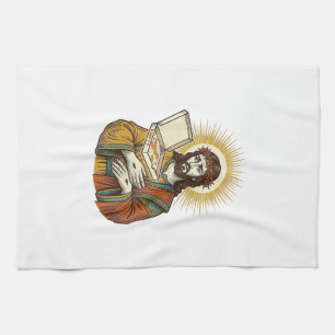Jesus Empty Pizza Box Fridge Betrayal Food Humor_1 Kitchen Towel
